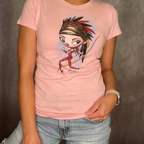 NWT Amaluna Cirque Du Soleil Tee Shirt Womens Small Pink Tempest Circus Y2K - Picture 11 of 11